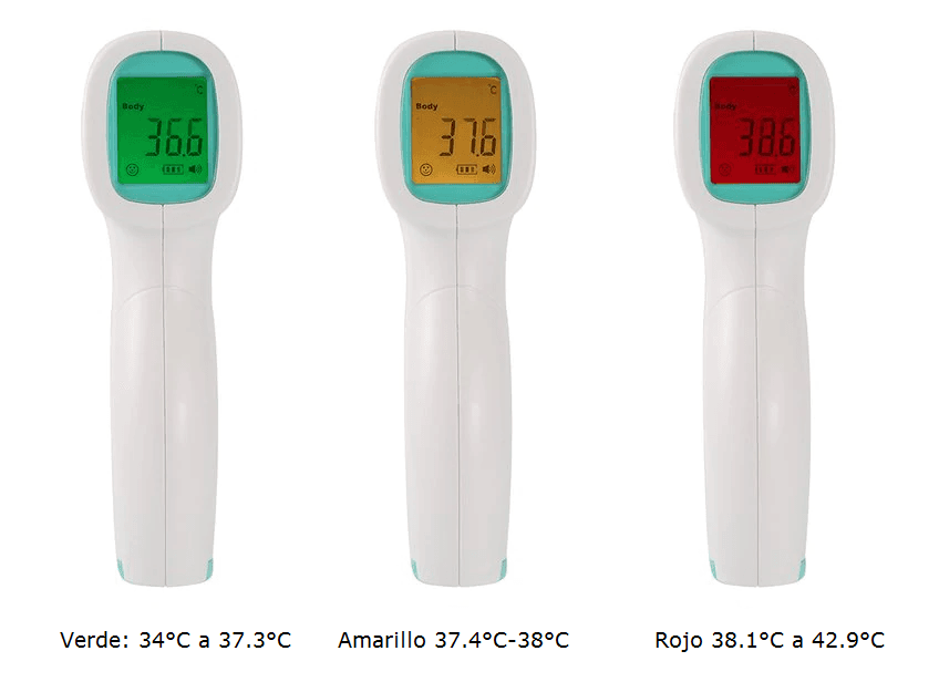termómetro infrarrojo